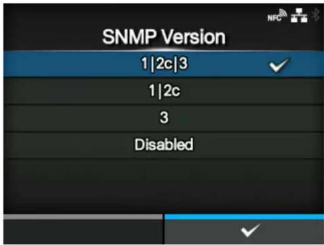SATO CL4NX Plus - [SNMP Version] - 1
