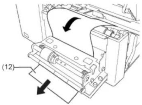SATO CL4NX Plus - Push the head lock lever (2) towards the rear. - 8
