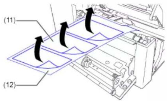 SATO CL4NX Plus - Push the head lock lever (2) towards the rear. - 7