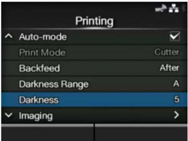 SATO CL4NX Plus - Adjusting the Print Darkness - 4