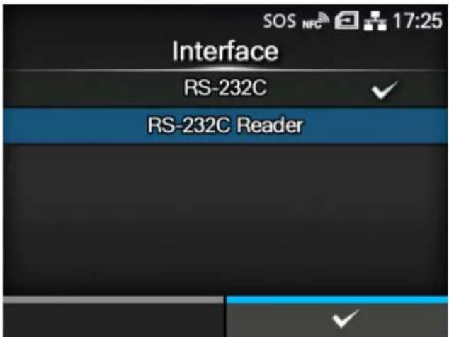 SATO CL4NX Plus - Changing How the RS-232C Interface is Used (When Using the KEYENCE Barcode Checkers) - 4
