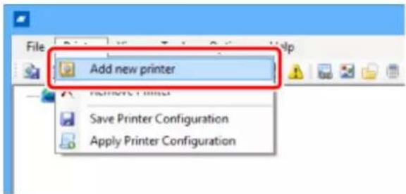 SATO CL4NX Plus - Adding the Product Manually from [Add new printer] - 1