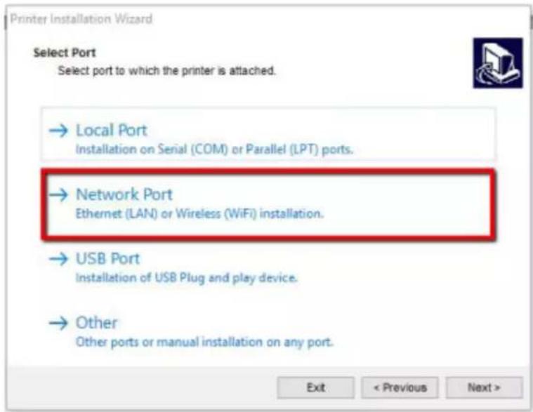 SATO CL4NX Plus - Click [Network Port]. - 1