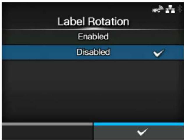 SATO CL4NX Plus - [Label Rotation] - 1