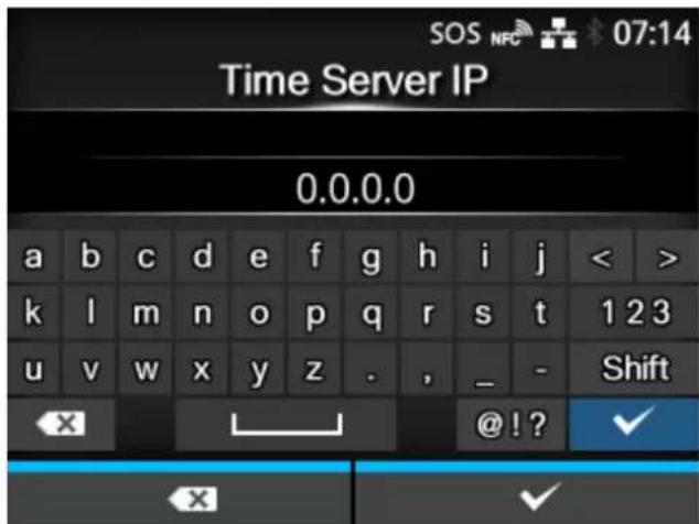 SATO CL4NX Plus - [Time Server IP] - 1