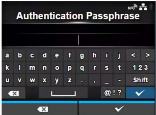 SATO CL4NX Plus - [Authentication Passphrase] - 1