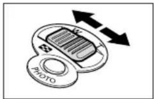 CANON MVX25i - Move the zoom lever toward W to zoom out (wide-angle). Move it toward T to zoom in (telephoto). - 1