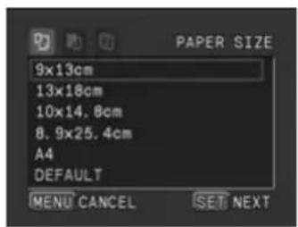 CANON MVX25i - Paper Settings - 2