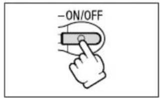 CANON MVX25i - Press the ON/OFF button. - 4