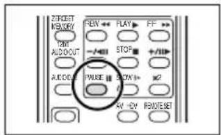 CANON MVX25i - Press the STOP ■ button on the wireless controller to stop dubbing. - 2