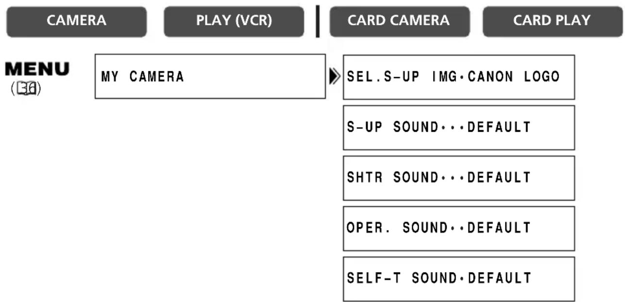 CANON MVX25i - Customizing the Camcorder - 1