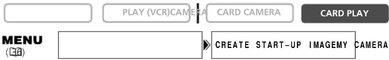 CANON MVX25i - Creating a Start-up Image - 1