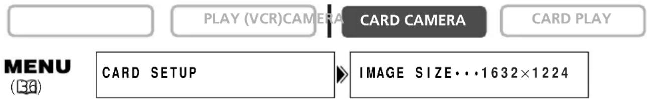 CANON MVX25i - Changing the Still Image Size - 1
