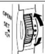 CANON MVX25i - Turn the SET dial up to increase the volume, and down to lower the volume. - 1