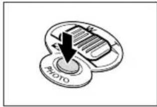 CANON MVX25i - Press the PHOTO button fully. - 1