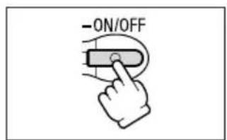 CANON MVX25i - Press the ON/OFF button. - 6