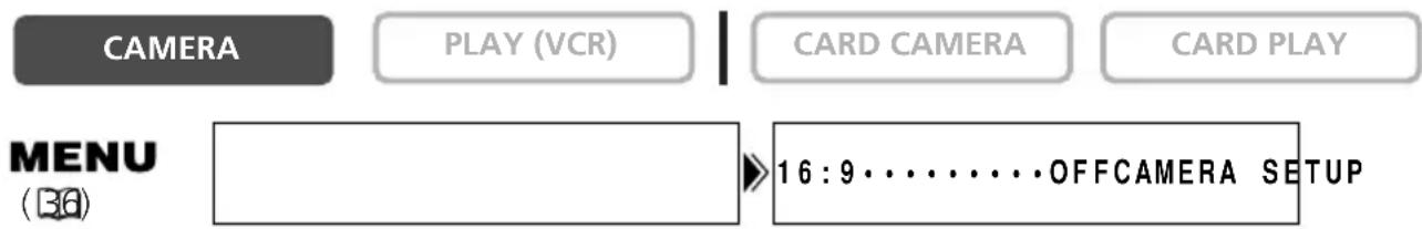 CANON MVX25i - Recording in 16:9 (Widescreen TV Recording) - 1