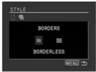 CANON MVX25i - Turn the SET dial to select a borders option and press the SET dial. - 1