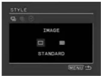 CANON MVX25i - Selecting the Image Style - 2