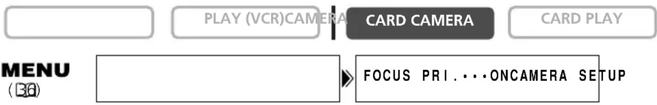 CANON MVX25i - Turning Off the Focus-Priority Mode - 1