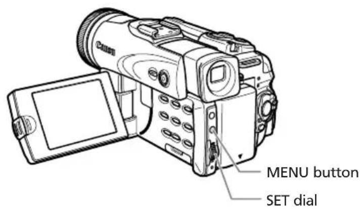CANON MVX25i - Menus and Settings - 1