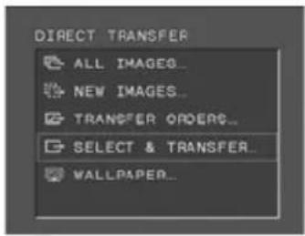 CANON MV960 - Select (◀▶) the image you wish to transfer and press (○). - 1