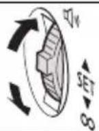 CANON MVX350i - Turn the SET dial up to increase the volume, and down to lower the volume. - 1