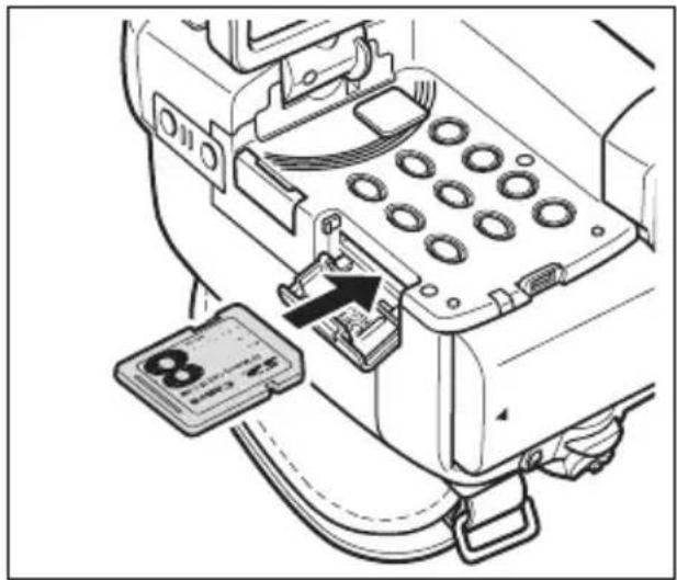 CANON MVX350i - Inserting the Card - 1