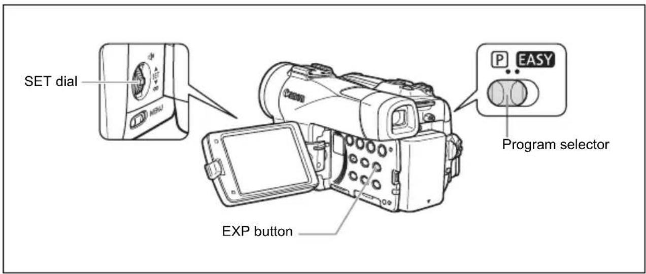 CANON MVX350i - Adjusting Exposure Manually - 1
