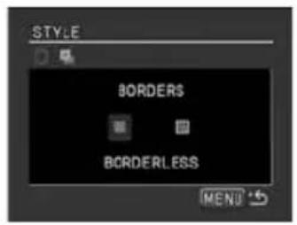 CANON MVX350i - Turn the SET dial to select a borders option and press the SET dial. - 1