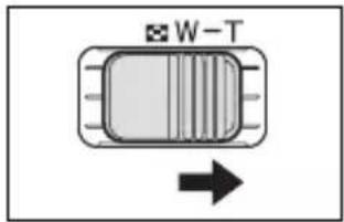 CANON MVX350i - Move the zoom lever toward T. - 1