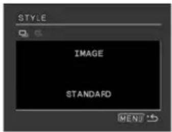 CANON MVX350i - Selecting the Image Style - 1