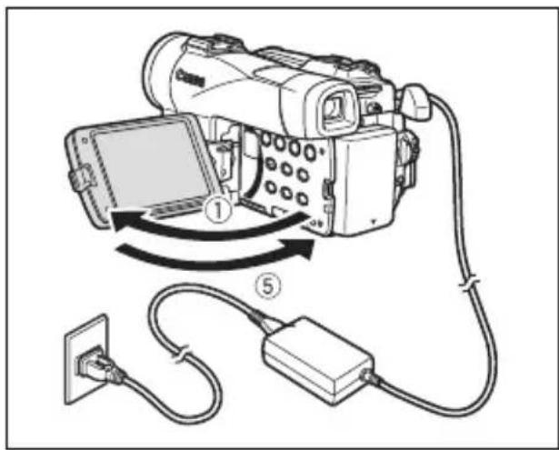 CANON MVX350i - Installing the Backup Battery - 2