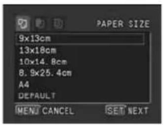 CANON MVX350i - Paper Settings - 2