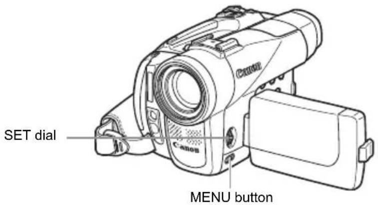 CANON MVX350i - Menus and Settings - 1