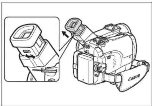 CANON MVX350i - Adjusting the Viewfinder (Dioptric Adjustment) - 1