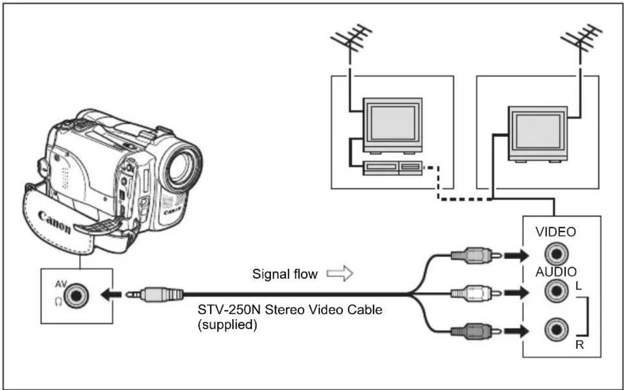 CANON MVX350i - TVs with Audio/Video Terminals - 1