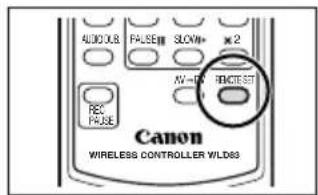 CANON MVX200i - Changing the Remote Sensor Mode - 3