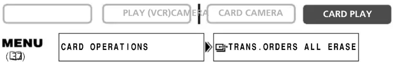 CANON MVX200i - Erasing All Transfer Orders - 1