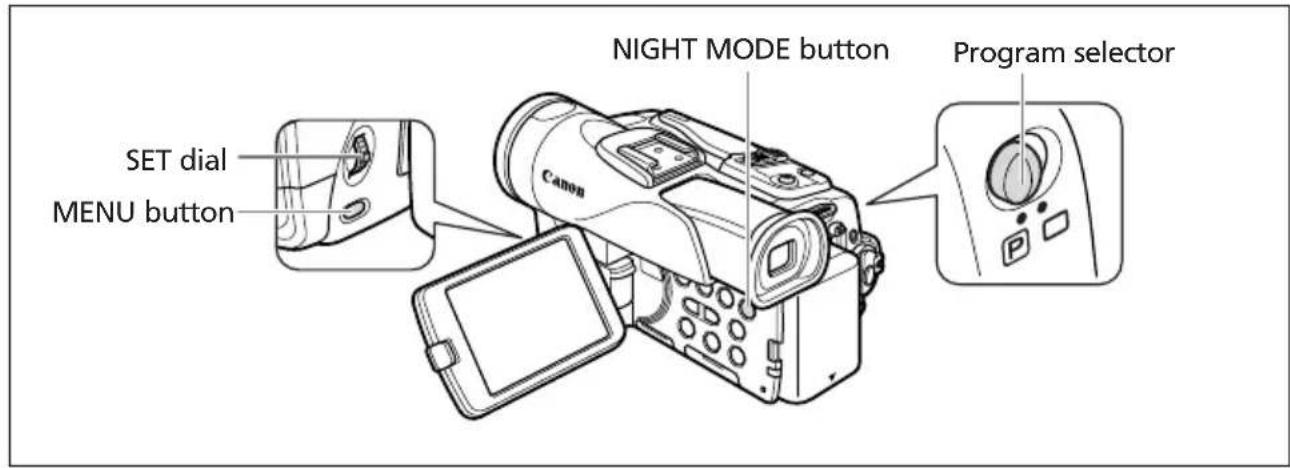 CANON MVX200i - Using the Night Modes - 3