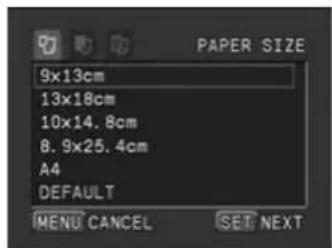 CANON MVX200i - Paper Settings - 2