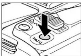 CANON MVX200i - Press the PHOTO button fully. - 1