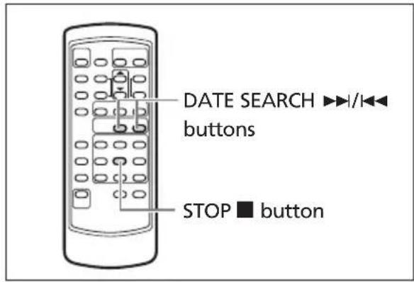 CANON MVX200i - Date Search - 1