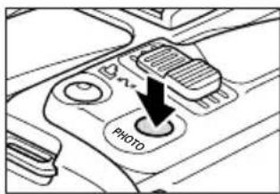 CANON MVX200i - Press the PHOTO button halfway. - 1