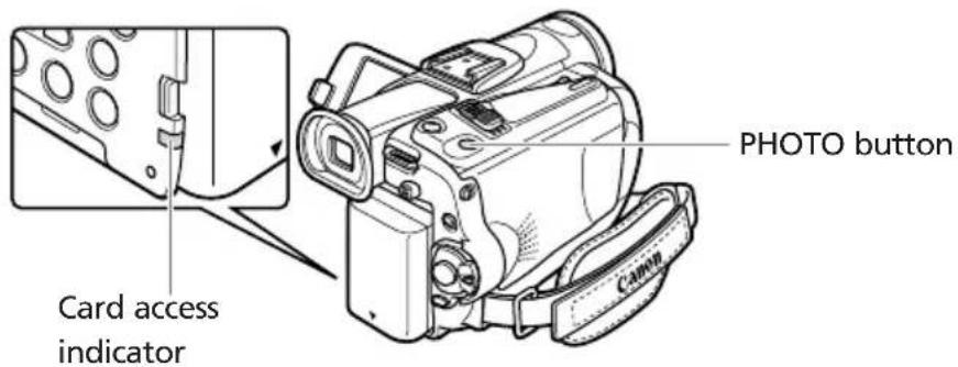 CANON MVX200i - Recording Still Images on a Memory Card - 1