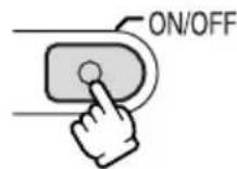 CANON MVX200i - Press the ON/OFF button. - 1