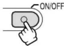 CANON MVX200i - Press the ON/OFF button. - 4