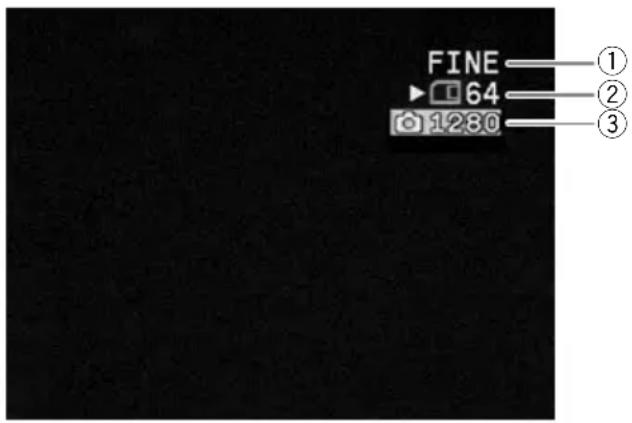 CANON MVX200i - Screen Displays during Still Image Recording - 1