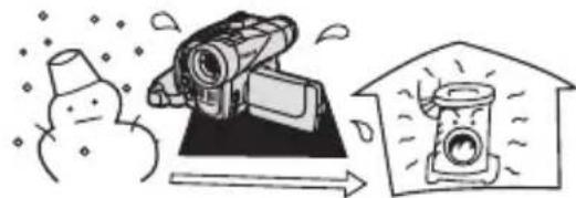CANON MVX330i - Condensation may form in the following cases: - 2