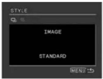 CANON MVX330i - Selecting the Image Style - 1